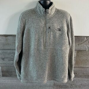 The North Face Men's Medium Grey Heather Sweater Fleece Size XL (M1)